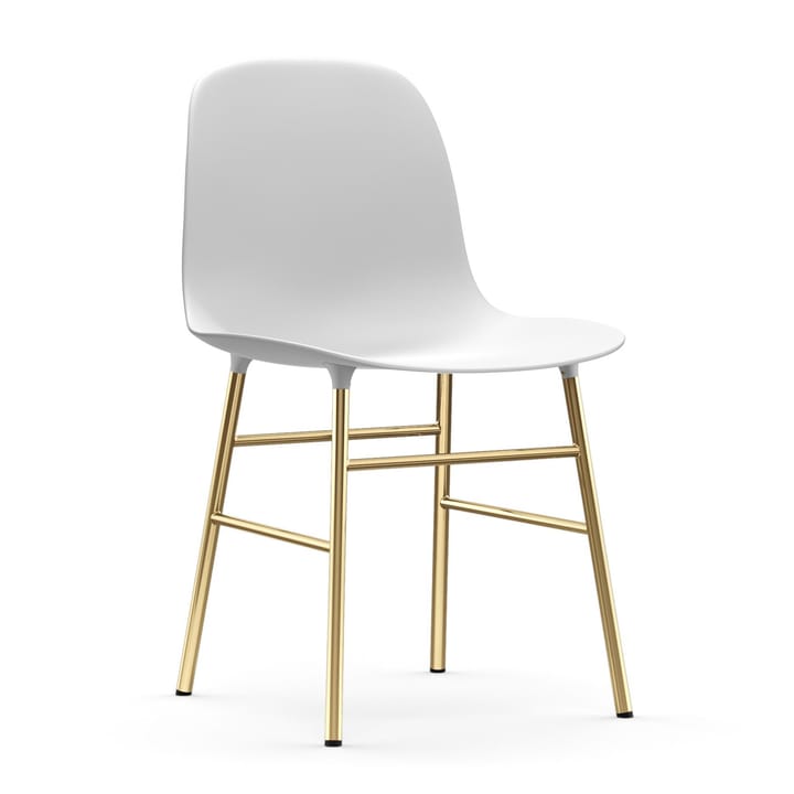 Form krzesło mosiężne nogi , Biały Normann Copenhagen