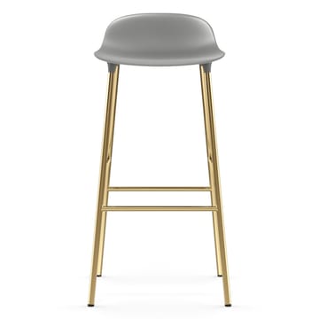 Form krzesło mosiężne nogi stołka barowego 75 cm - szary - Normann Copenhagen