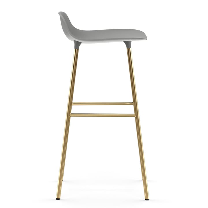Form krzesło mosiężne nogi stołka barowego 75 cm, szary Normann Copenhagen