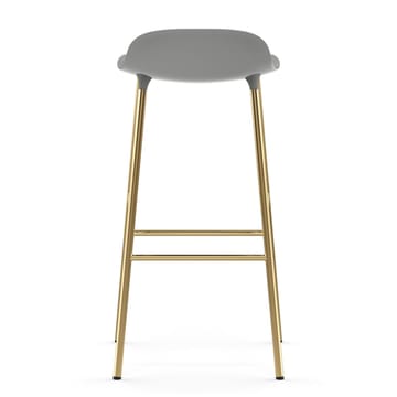 Form krzesło mosiężne nogi stołka barowego 75 cm - szary - Normann Copenhagen