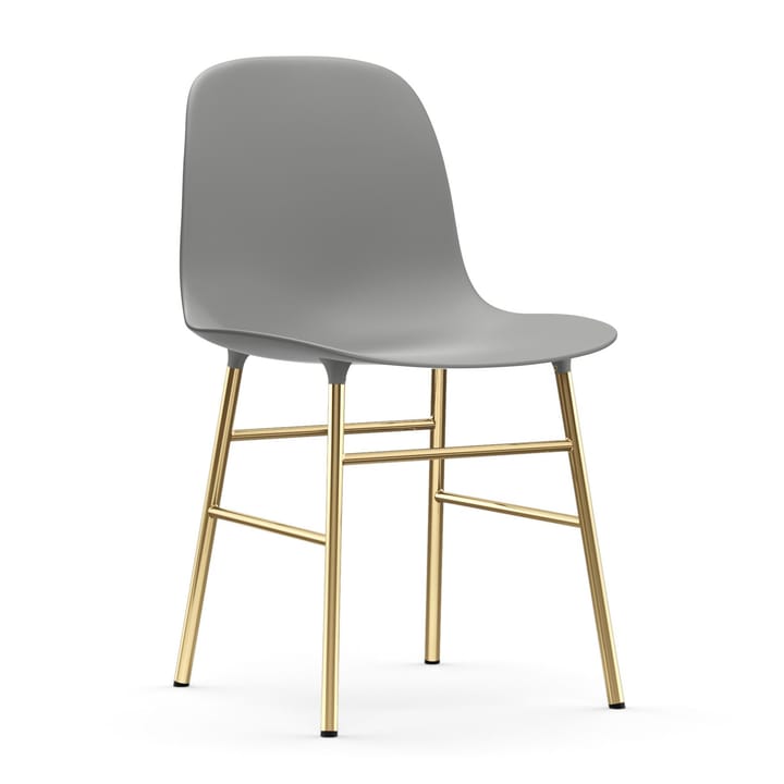 Form krzesło mosiężne nogi  - szary - Normann Copenhagen