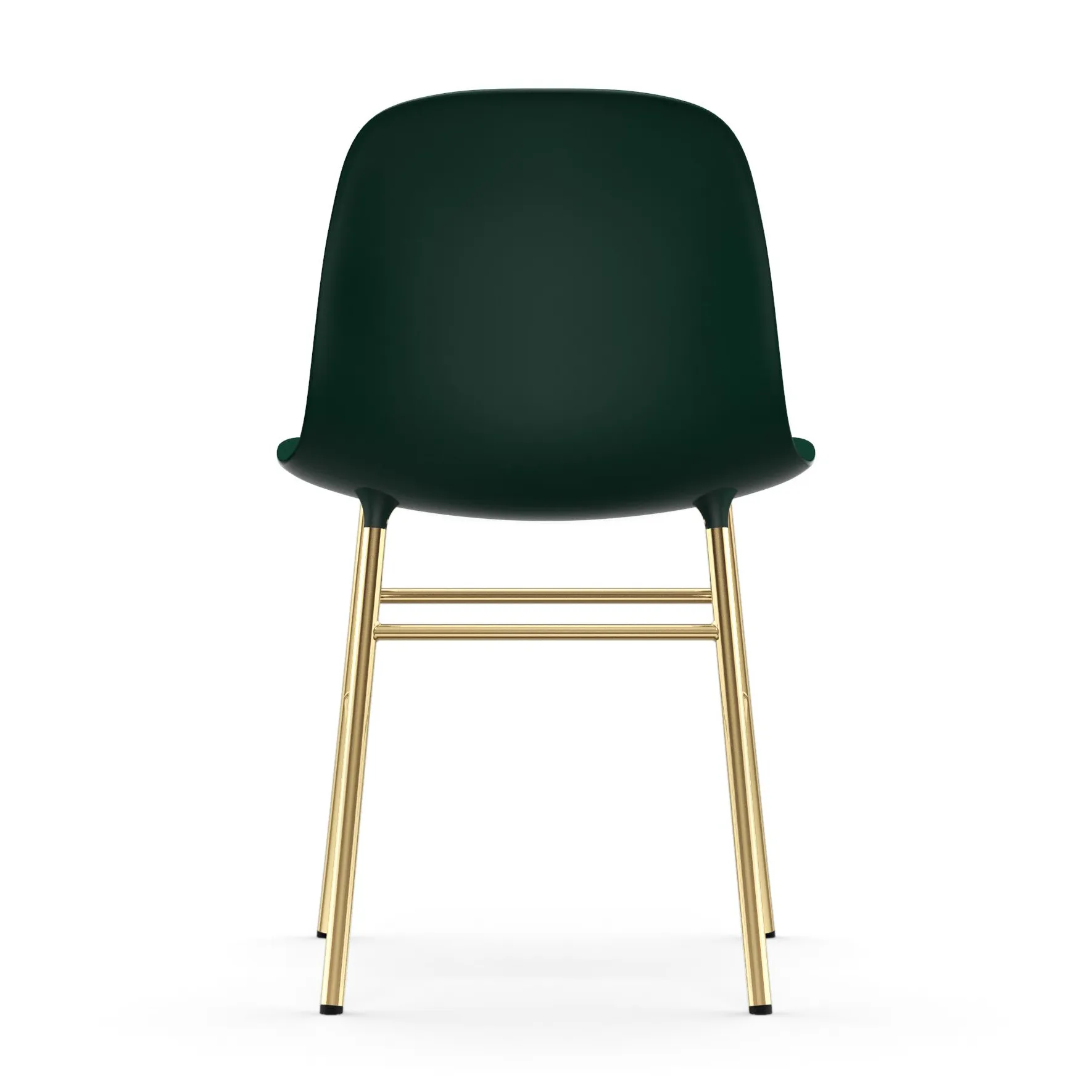 Form krzesło mosiężne nogi , Zielony Normann Copenhagen