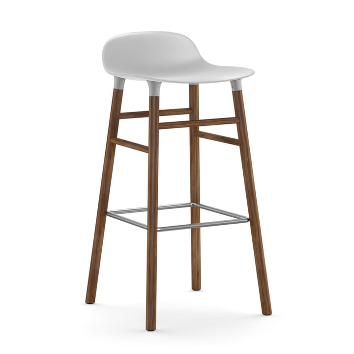 Form krzesło nogi orzechowe 75 cm - biały - Normann Copenhagen