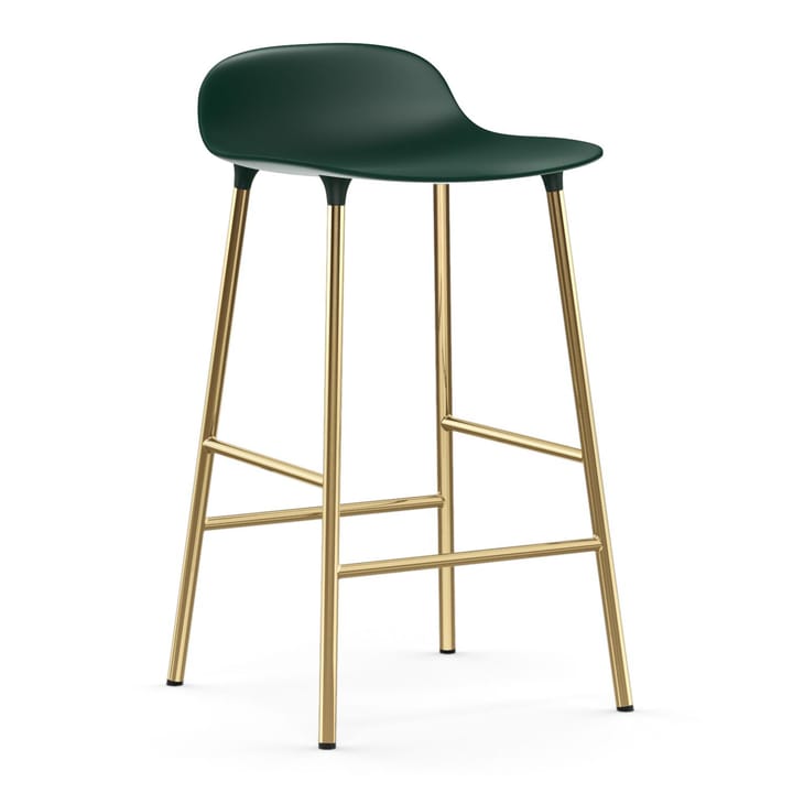 Form mosiężne nogi stołka barowego - Zielony - Normann Copenhagen