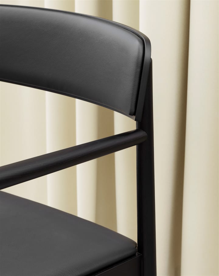 Fotel Timb z poduszką, Czarny/ Ultra skóra - Czarny Normann Copenhagen