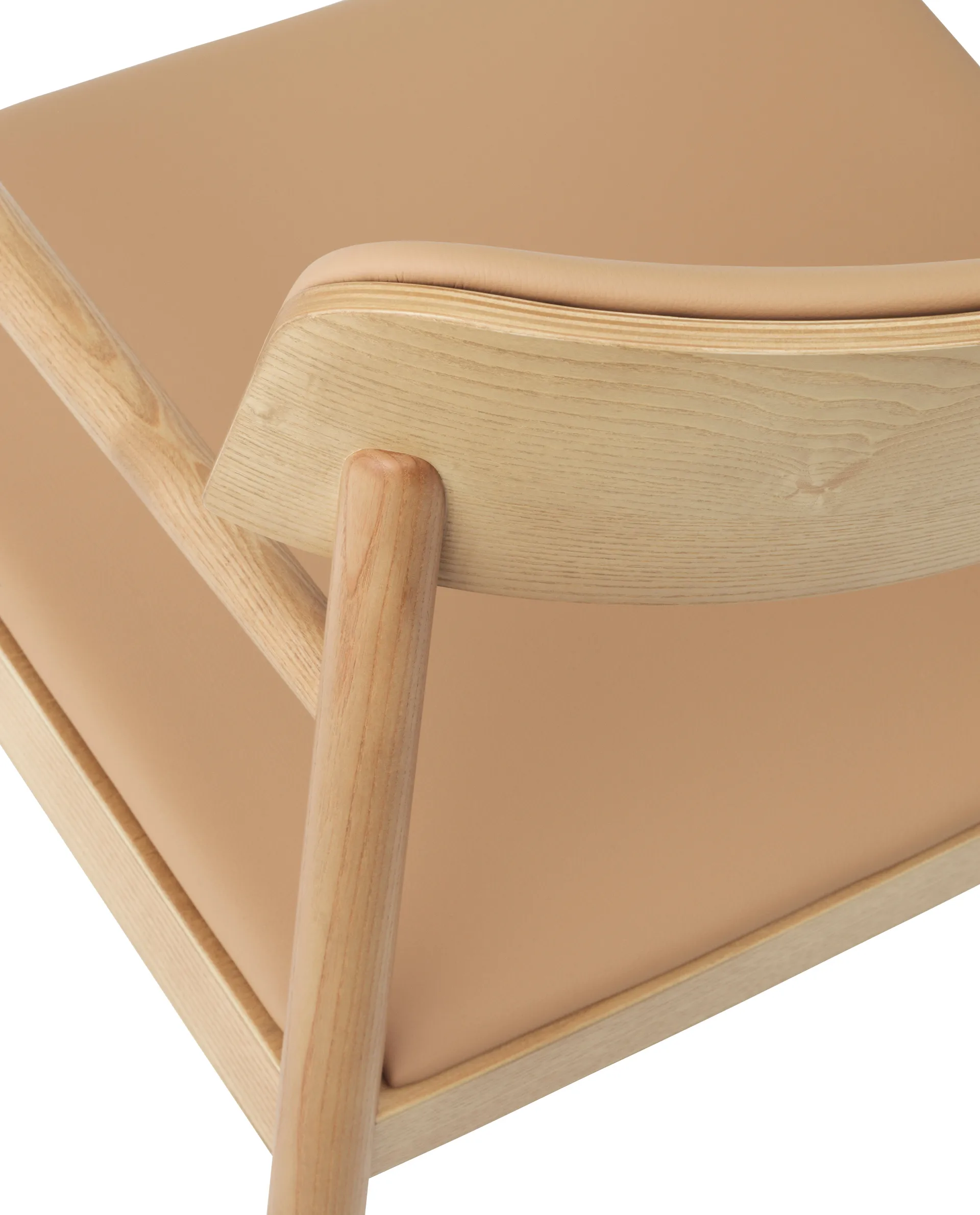 Fotel Timb z poduszką, Tan/ Ultra Leather - Karmelowy Normann Copenhagen
