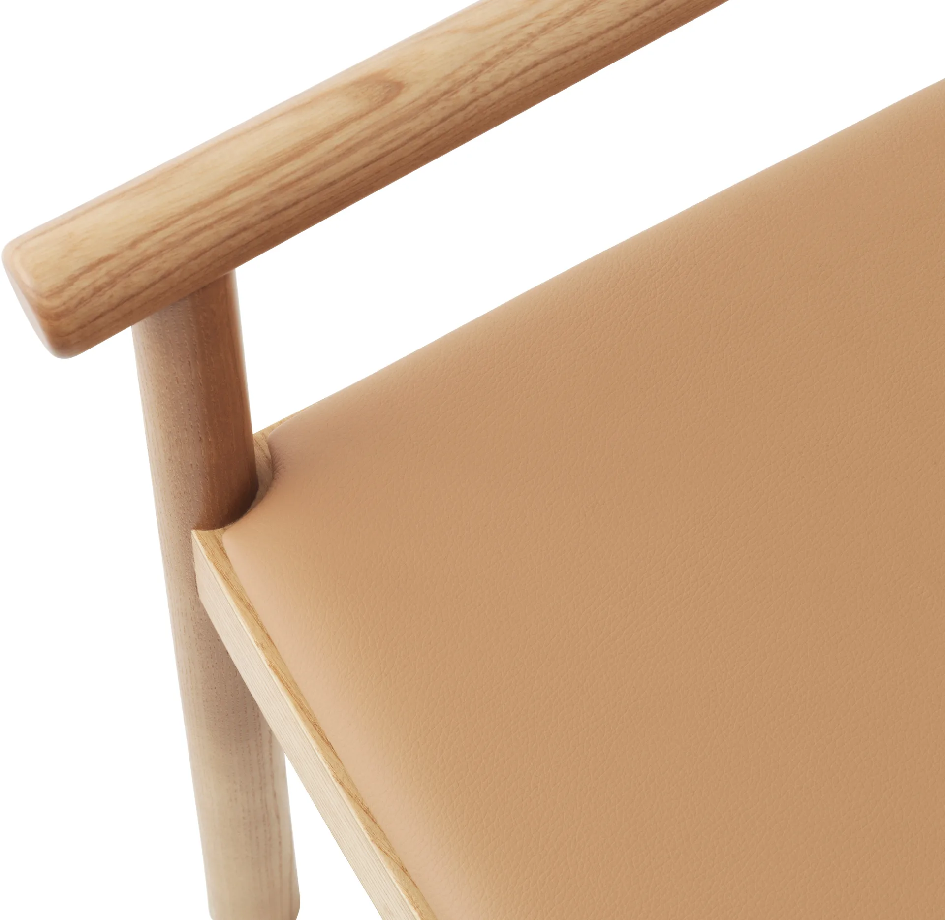 Fotel Timb z poduszką, Tan/ Ultra Leather - Karmelowy Normann Copenhagen