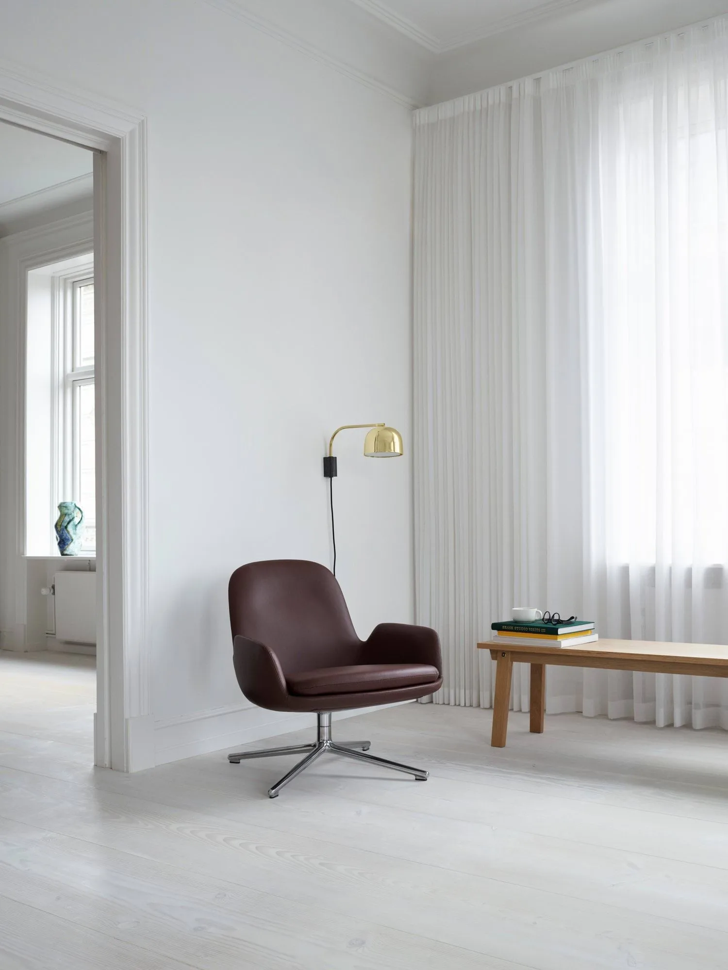Grant lampa ścienna, czarny, mały stalowy, granitowy Normann Copenhagen