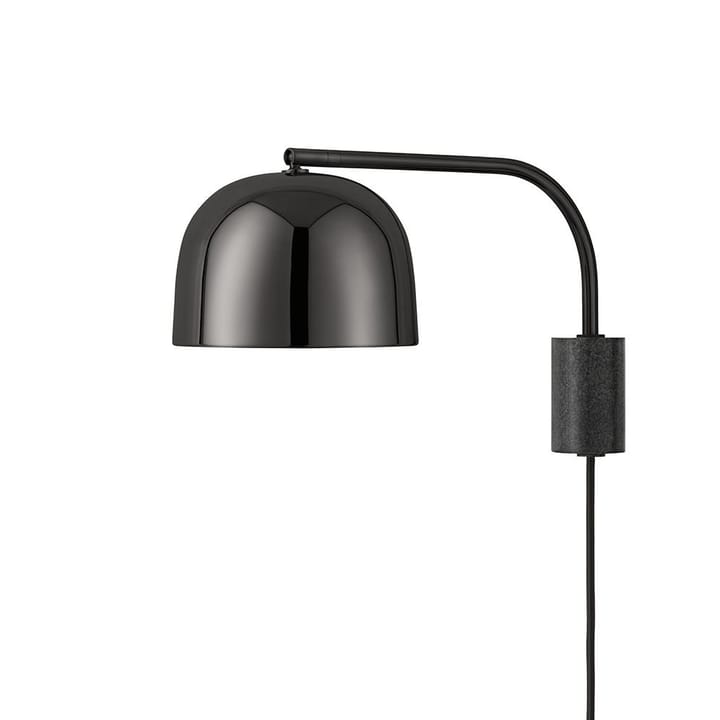 Grant lampa ścienna - czarny, mały stalowy, granitowy - Normann Copenhagen