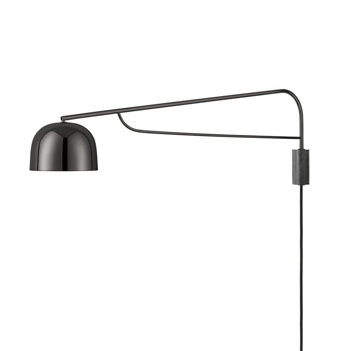 Grant lampa ścienna - czarny, mały stalowy, granitowy - Normann Copenhagen