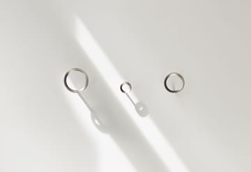 Haczyk Loop medium Ø7,8 cm - Brushed Zinc - Normann Copenhagen