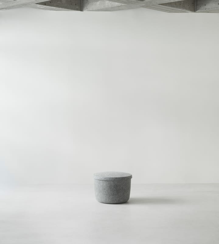 Hat Mały siedziskowy puf do przechowywania , Szary Normann Copenhagen