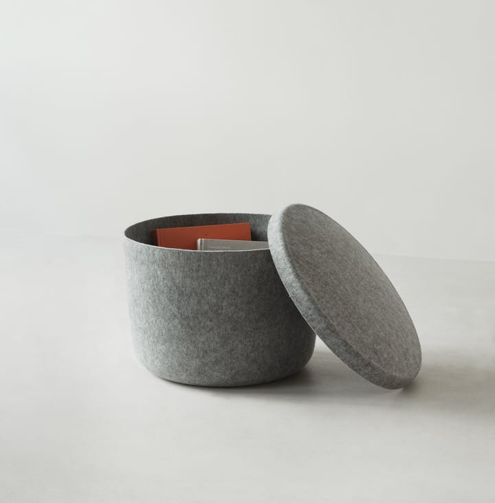 Hat Mały siedziskowy puf do przechowywania , Szary Normann Copenhagen