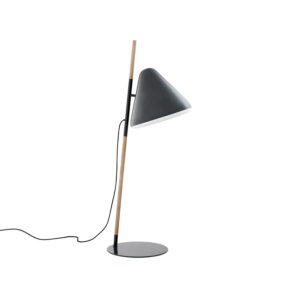 Hello lampa podłogowa, grey, stojak na buk Normann Copenhagen