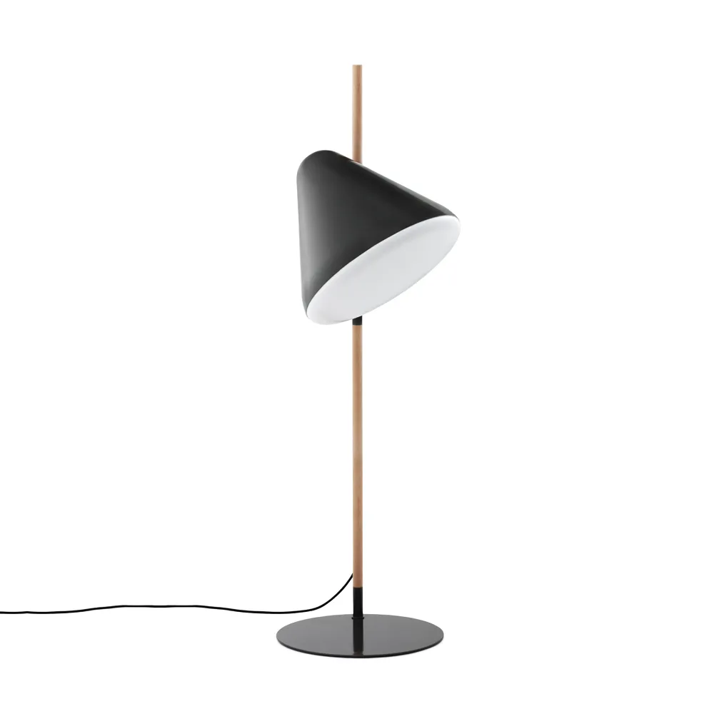Hello lampa podłogowa, grey, stojak na buk Normann Copenhagen