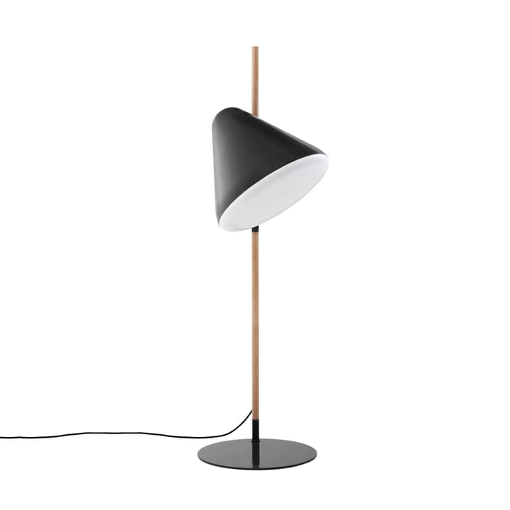 Hello lampa podłogowa - grey, stojak na buk - Normann Copenhagen