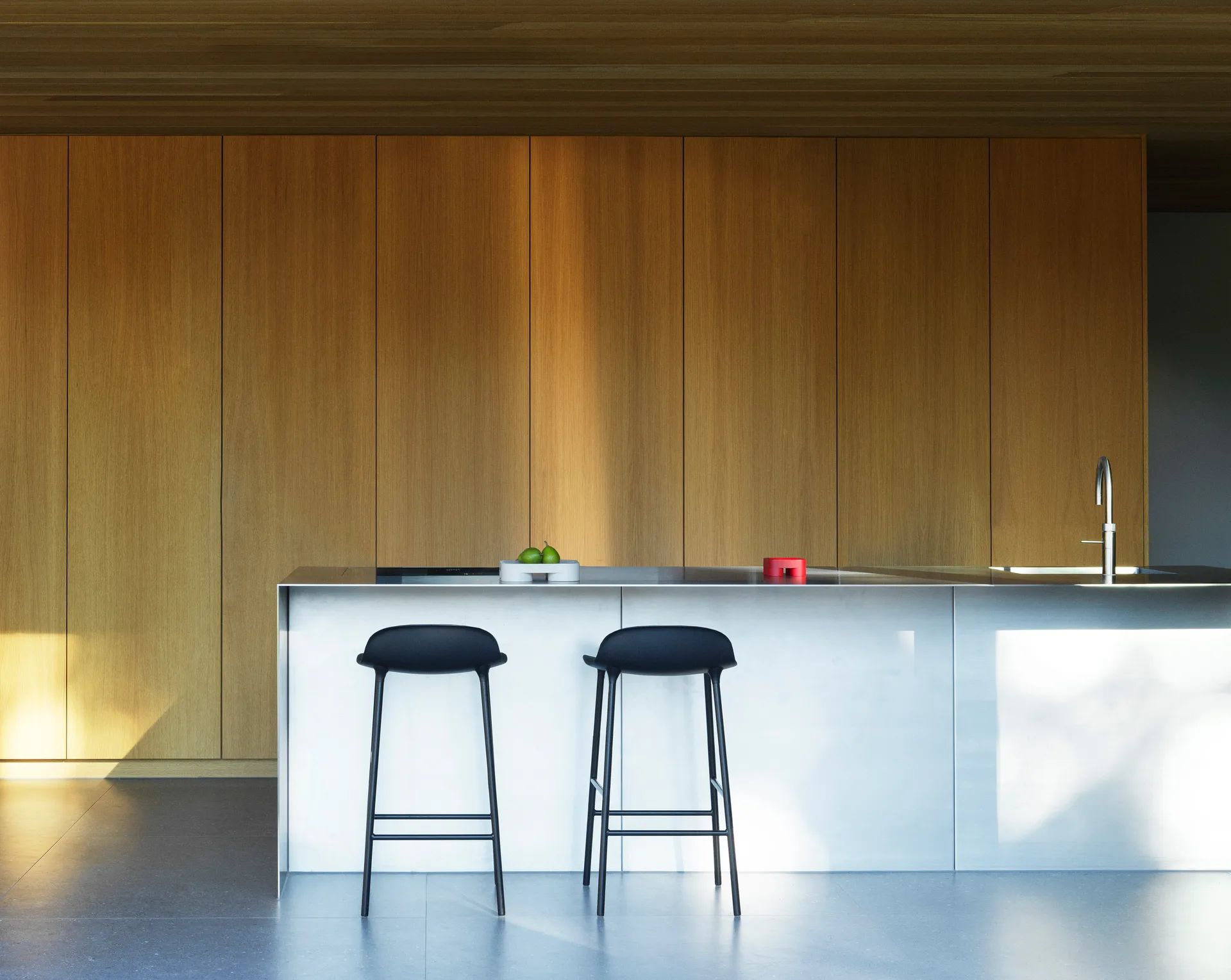 Hoker Form Chair metalowe nogi, Czarny, zestaw 2 szt. Normann Copenhagen