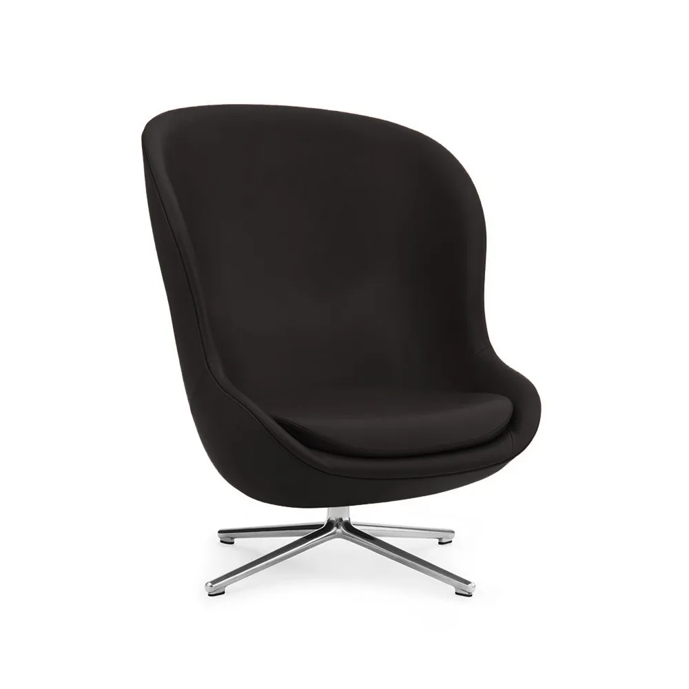 Hyg fotel, Skóra ultra 41580 antracit Normann Copenhagen