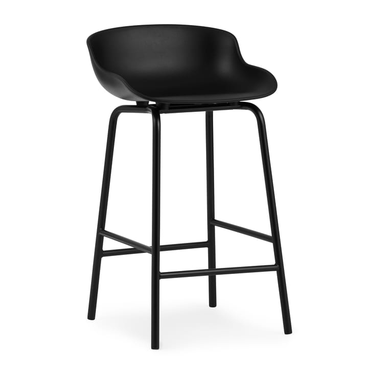 Hyg krzesło barowe metalowe nogi 65 cm - Czarny - Normann Copenhagen