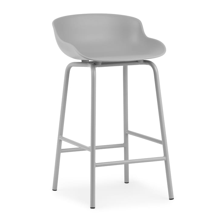 Hyg krzesło barowe metalowe nogi 65 cm - szary - Normann Copenhagen