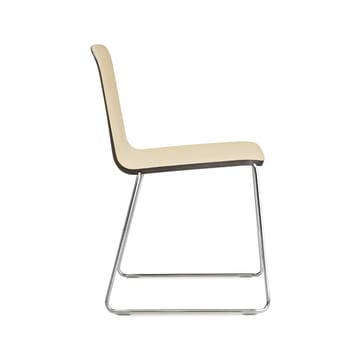 Just krzesło - czarny, czarna krawędź, czarny metalowy stojak - Normann Copenhagen