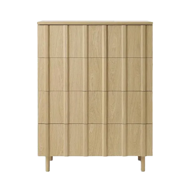 Komoda Rib Dresser, 4 szuflady, Oak Normann Copenhagen