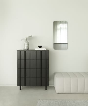Komoda Rib Dresser, 4 szuflady - Soft Black - Normann Copenhagen