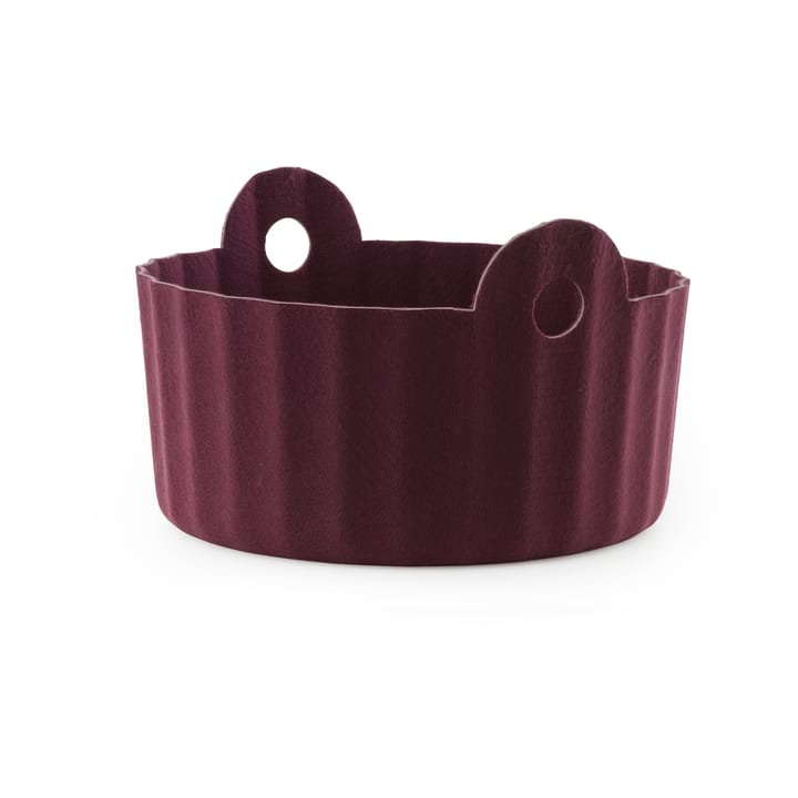 Kosz do przechowywania Colu Basket Ø44 cm - Burgundowy - Normann Copenhagen