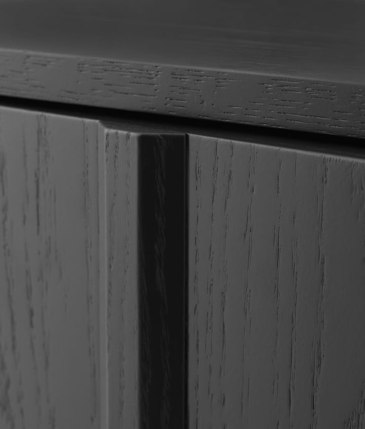 Kredens Rib Sideboard, niski, Soft Black Normann Copenhagen