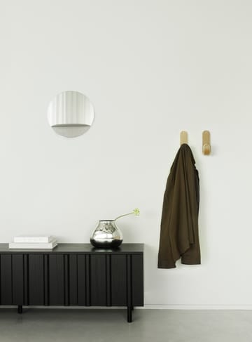 Kredens Rib Sideboard, niski - Soft Black - Normann Copenhagen