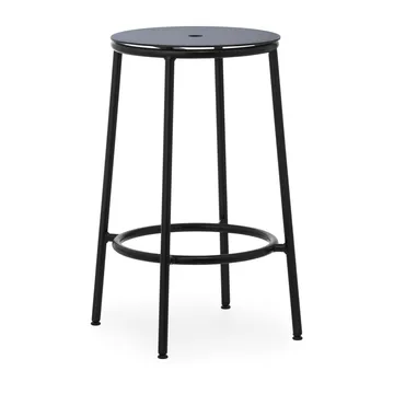 Krzesło barowe Circa 65 cm - Czarne aluminium - Normann Copenhagen