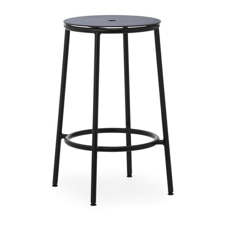 Krzesło barowe Circa 65 cm - Czarne aluminium - Normann Copenhagen