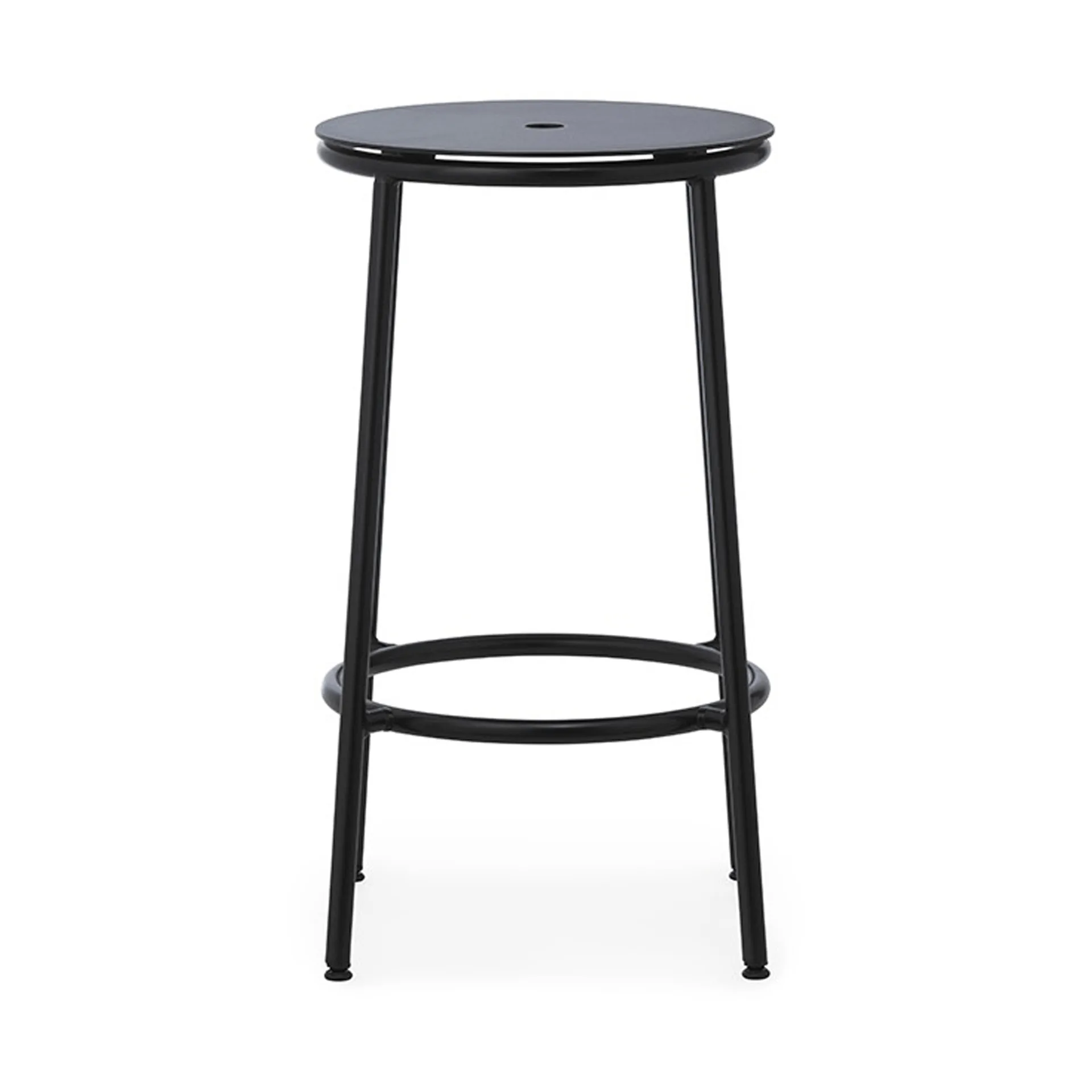 Krzesło barowe Circa 65 cm, Czarne aluminium Normann Copenhagen