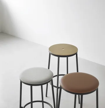 Krzesło barowe Circa 65 cm - Czarne aluminium - Normann Copenhagen