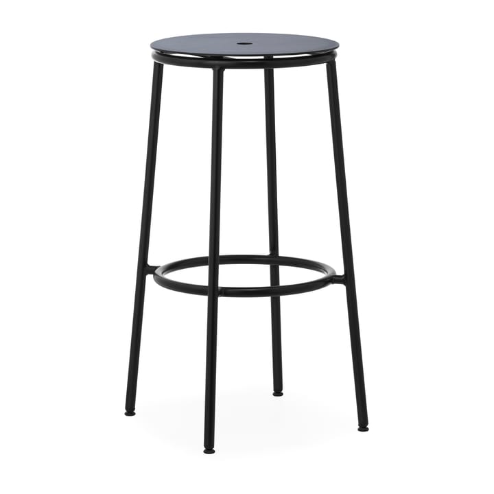 Krzesło barowe Circa 75 cm - Czarne aluminium - Normann Copenhagen