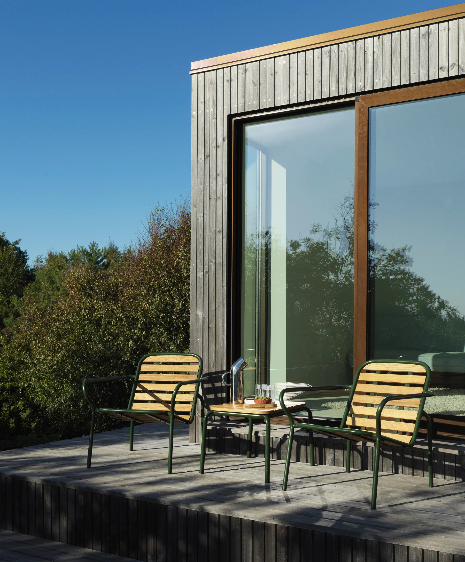 Krzesło barowe Vig Robinia 55x45 cm, Green Normann Copenhagen