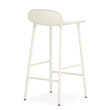 Krzesło barowe z metalowymi nogami Form Chair - Białe - Normann Copenhagen