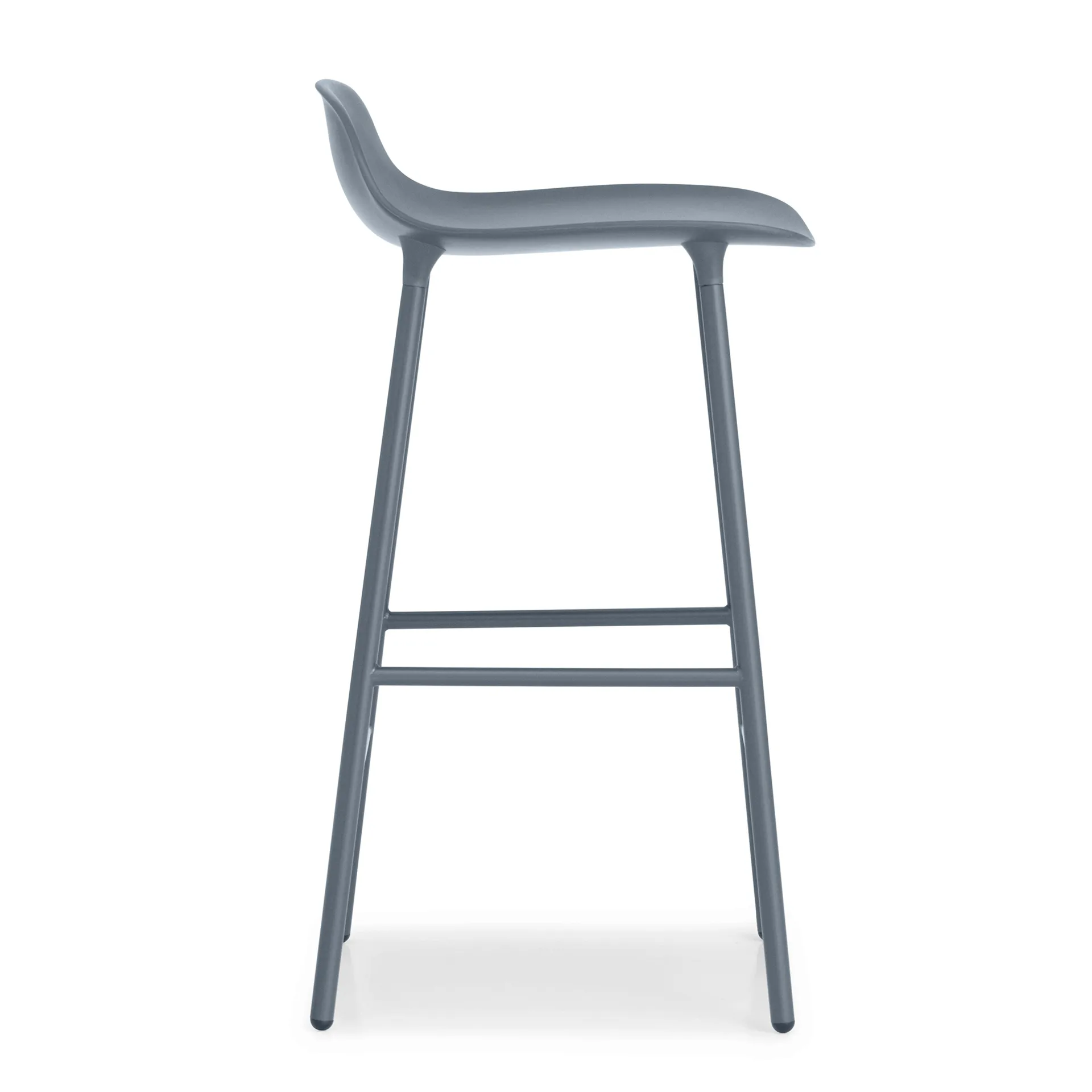 Krzesło barowe z metalowymi nogami Form Chair, Niebieskie Normann Copenhagen