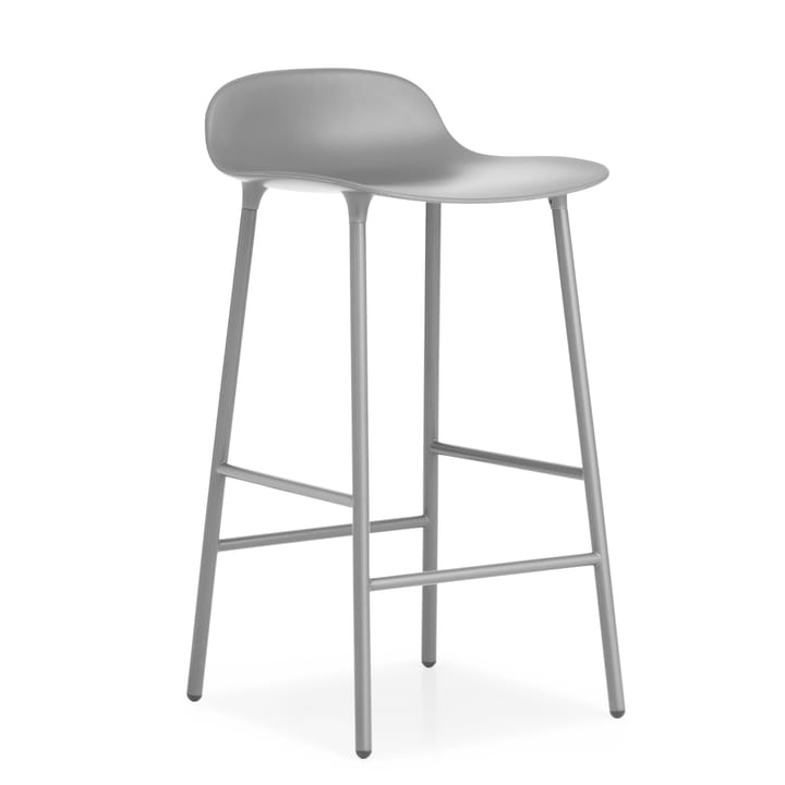 Krzesło barowe z metalowymi nogami Form Chair - Szare - Normann Copenhagen