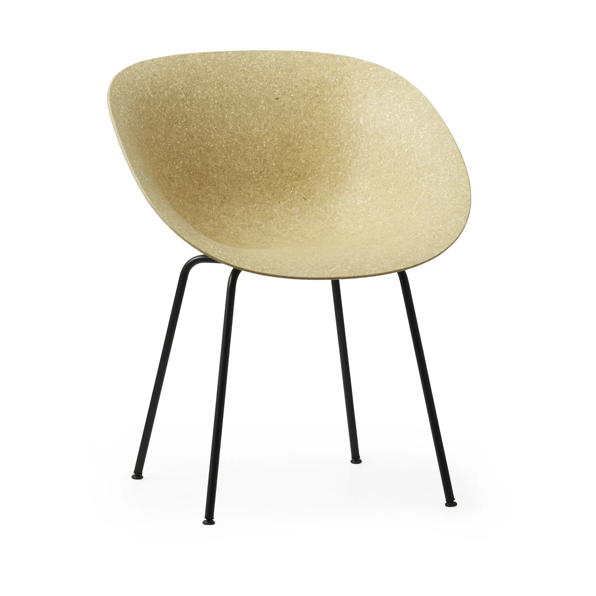 Krzesło Mat Armchair, Hemp-Black Steel Normann Copenhagen