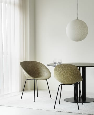 Krzesło Mat Armchair - Seaweed-Black Steel - Normann Copenhagen