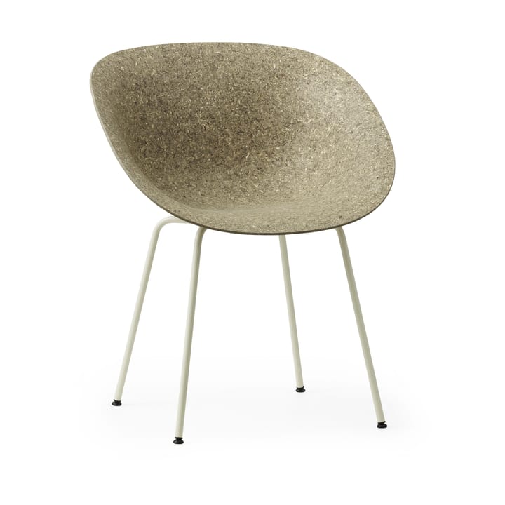 Krzesło Mat Armchair - Seaweed-Cream Steel - Normann Copenhagen