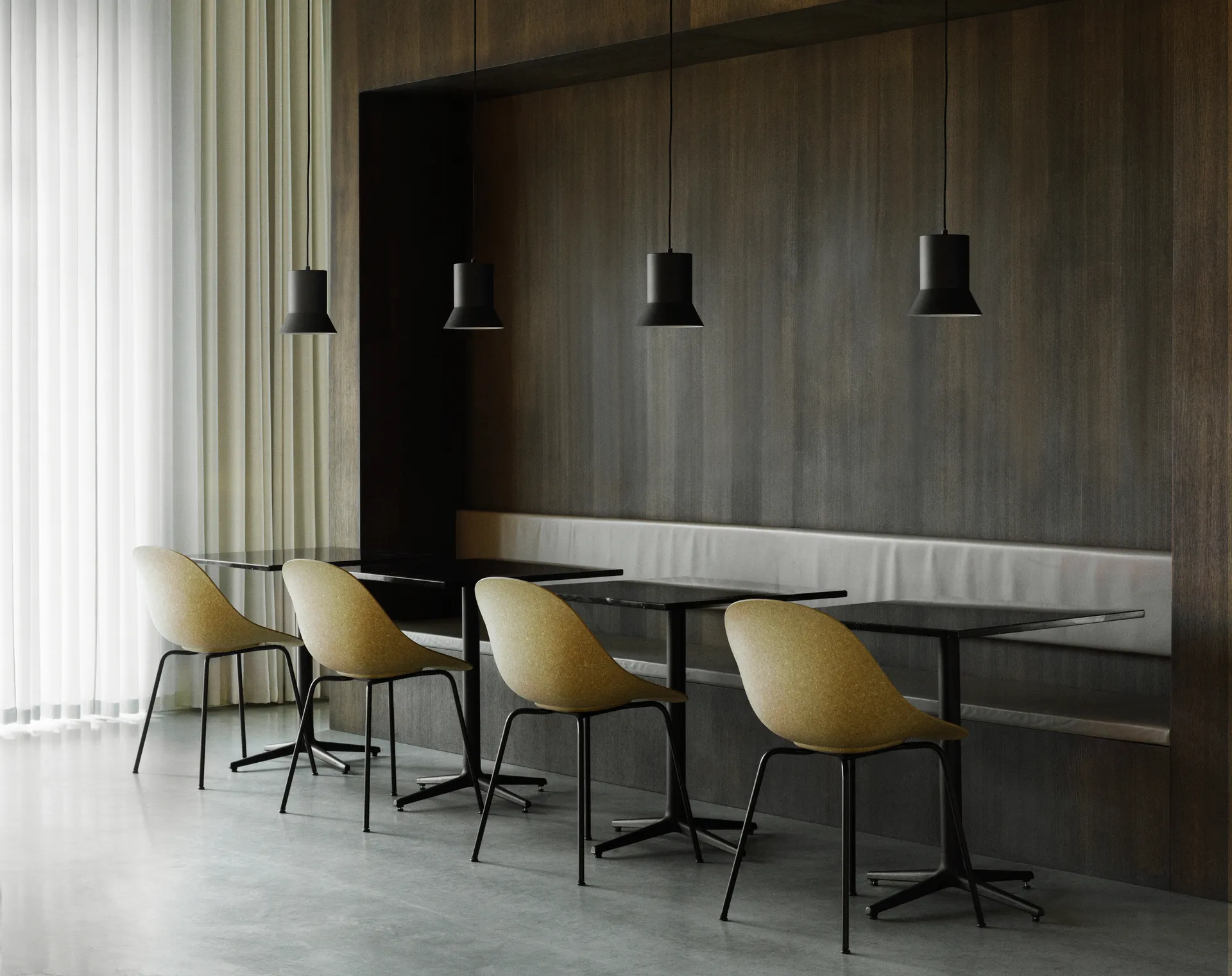 Krzesło Mat Chair, Hemp-Black Steel Normann Copenhagen