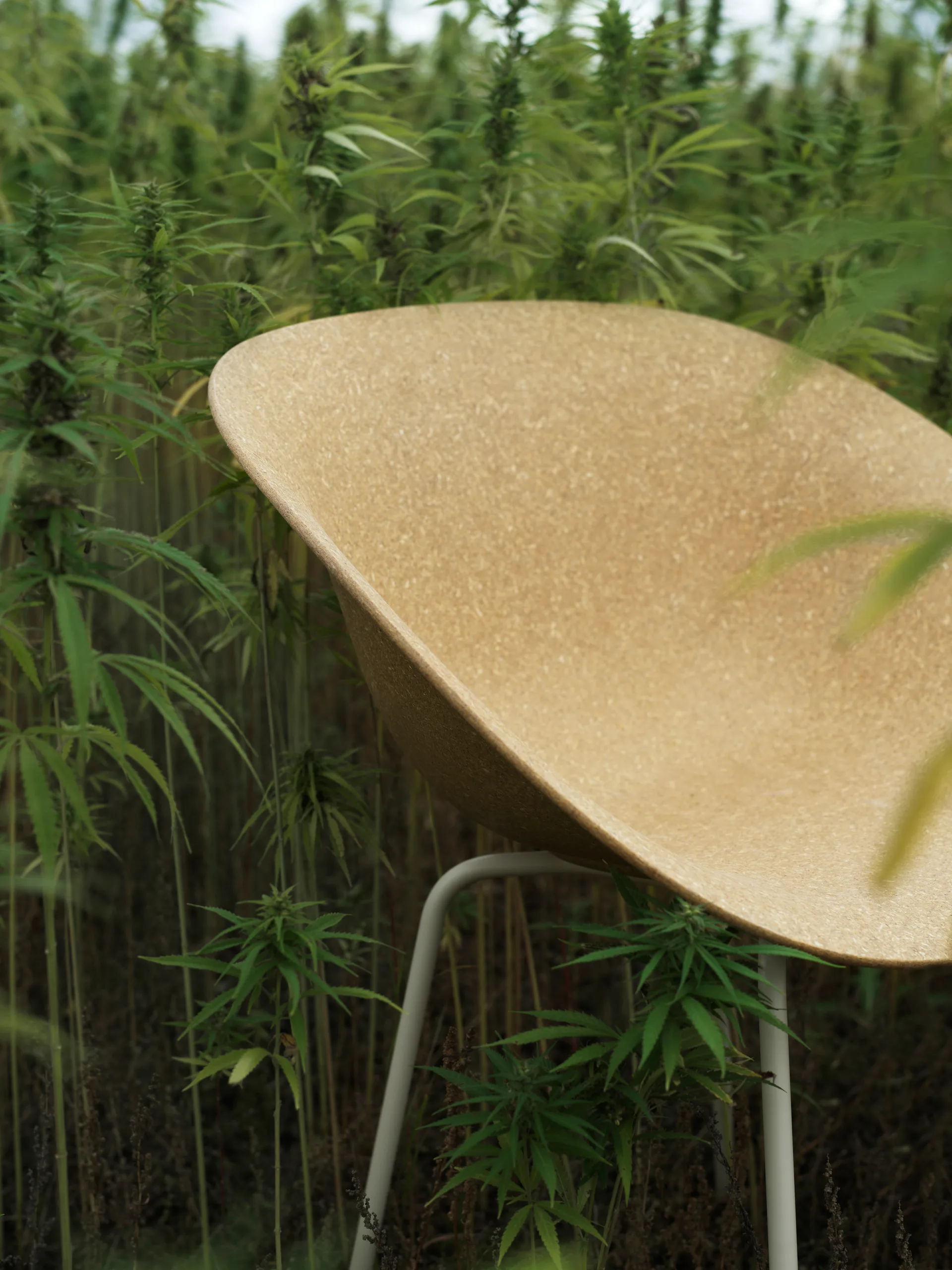 Krzesło Mat Chair, Hemp-Cream Steel Normann Copenhagen
