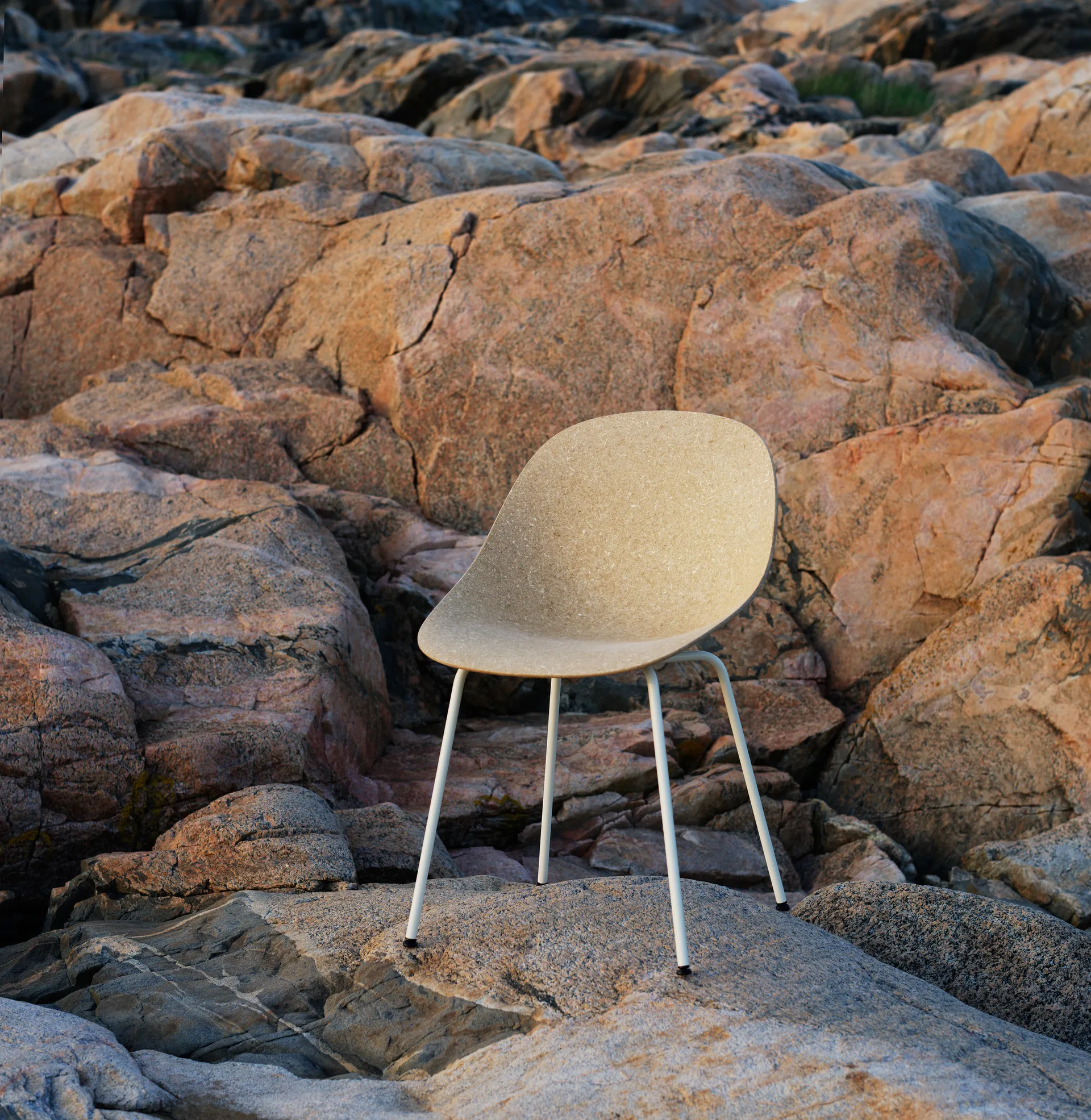 Krzesło Mat Chair, Hemp-Cream Steel Normann Copenhagen