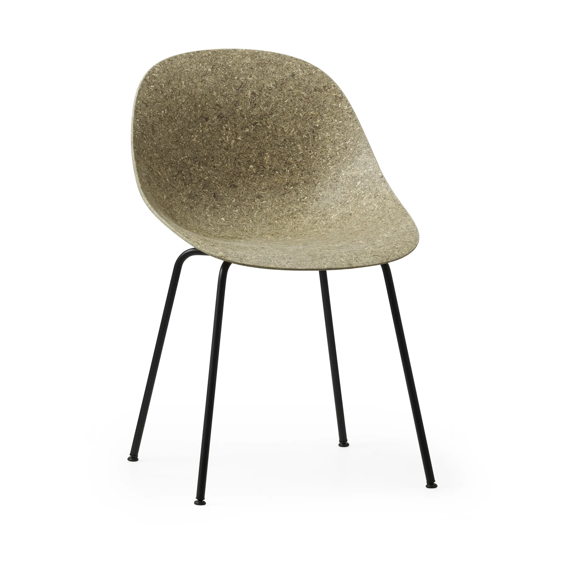 Krzesło Mat Chair, Seaweed-Black Steel Normann Copenhagen