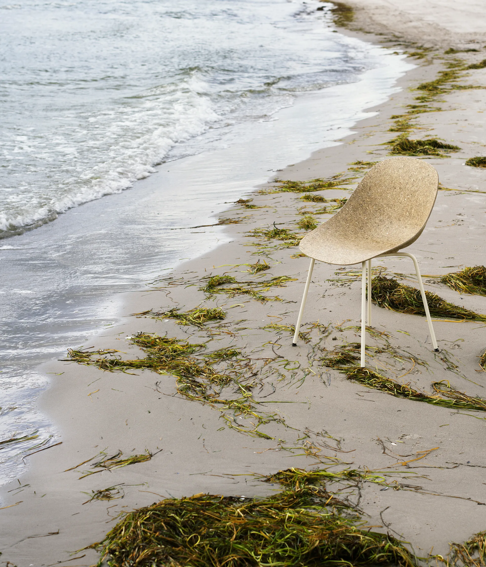 Krzesło Mat Chair, Seaweed-Cream Steel Normann Copenhagen