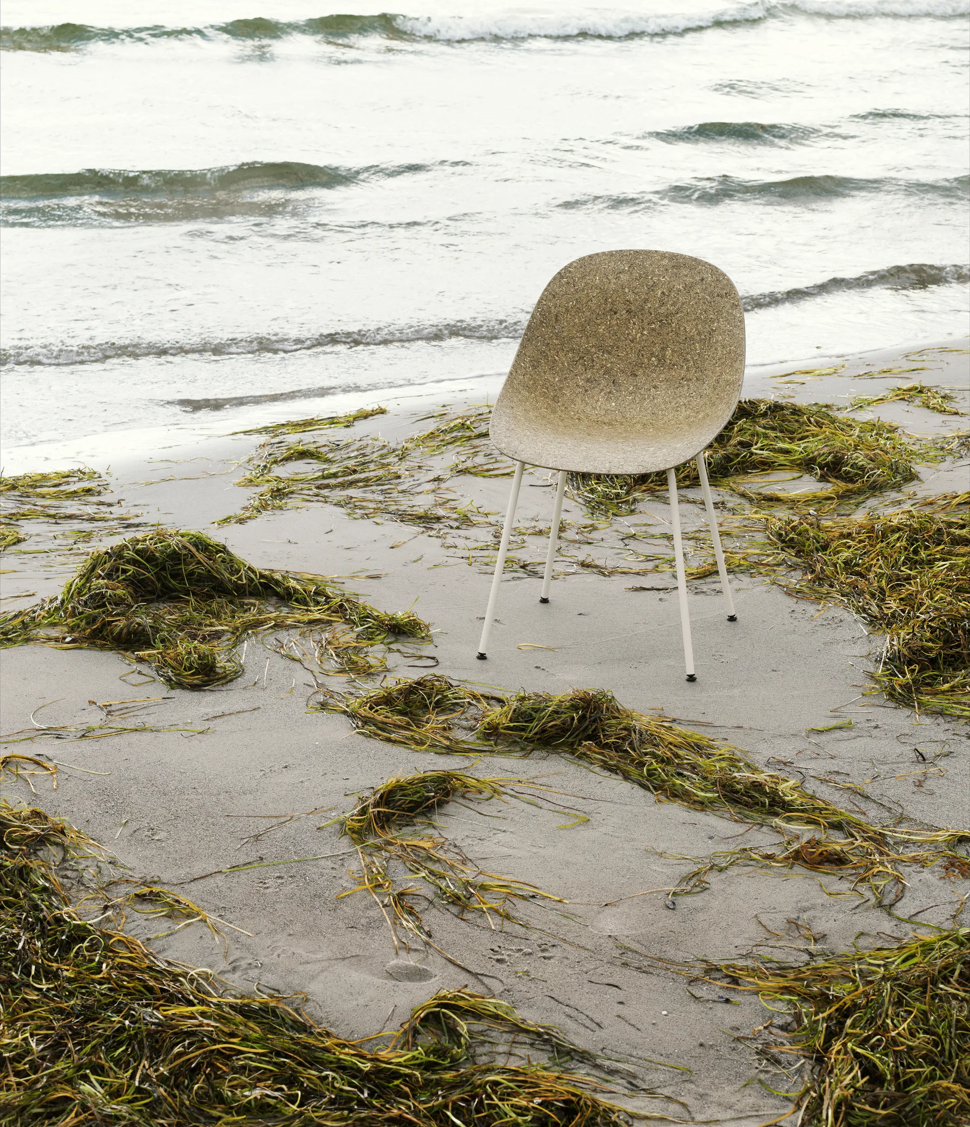 Krzesło Mat Chair, Seaweed-Cream Steel Normann Copenhagen