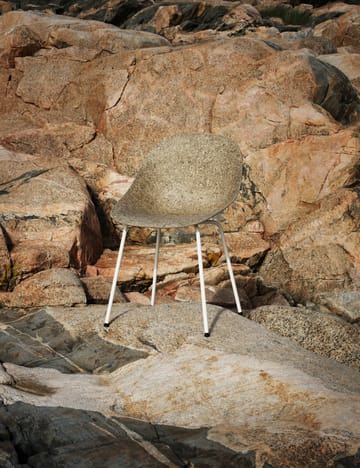 Krzesło Mat Chair - Seaweed-Cream Steel - Normann Copenhagen