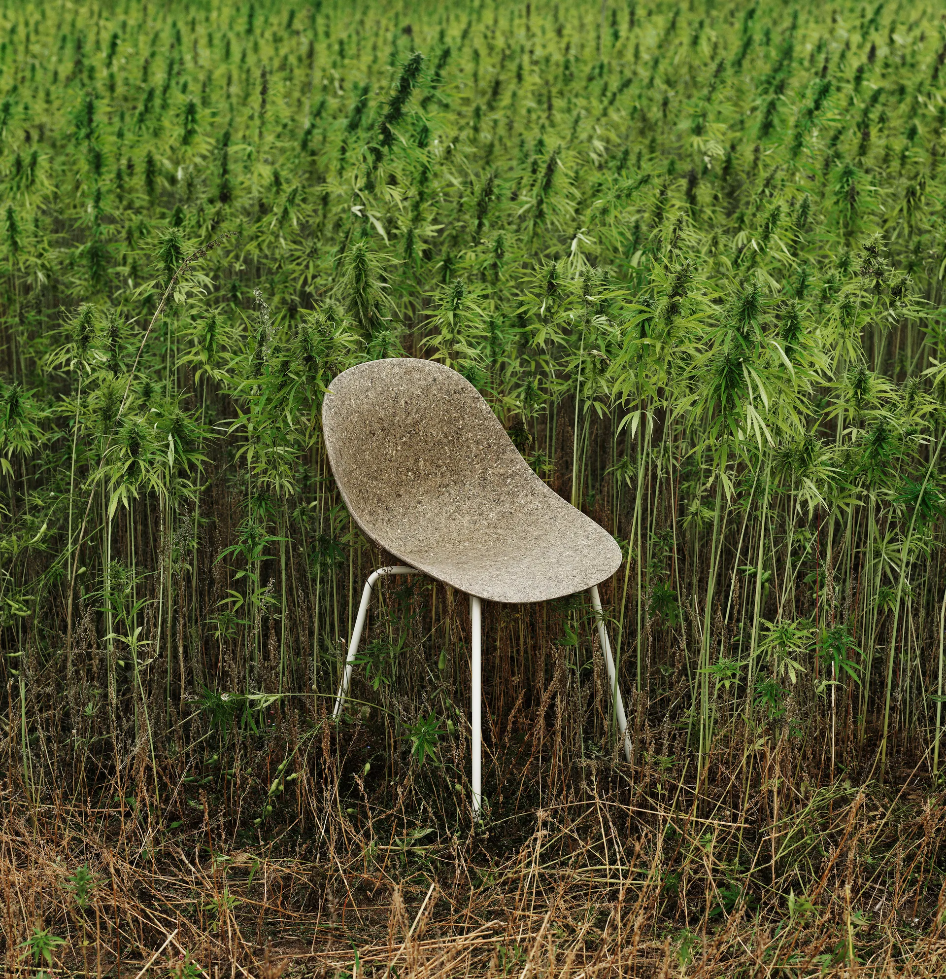 Krzesło Mat Chair, Seaweed-Cream Steel Normann Copenhagen